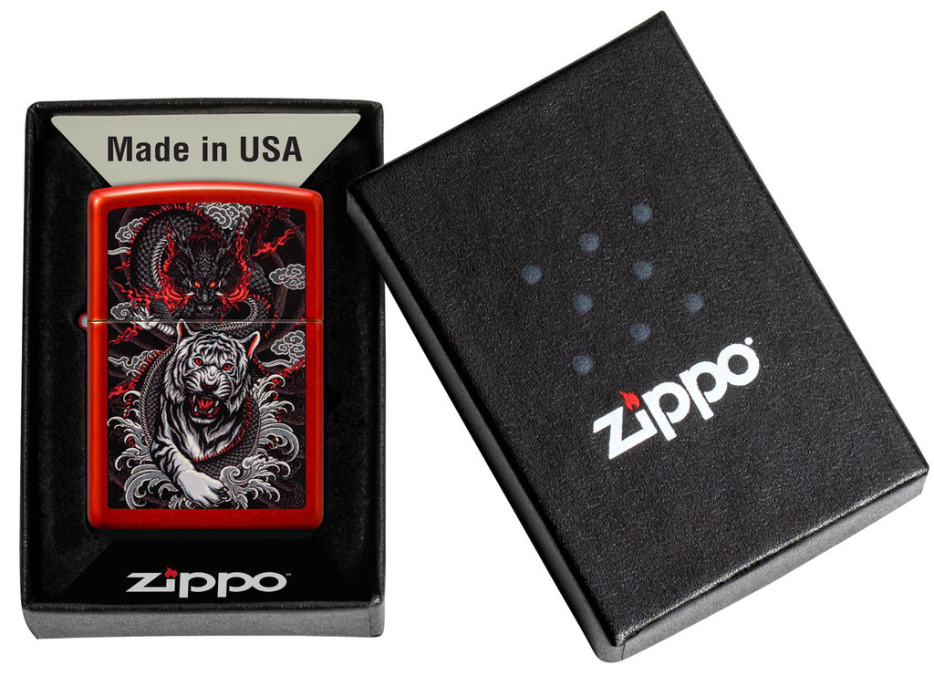 Зажигалка ZIPPO Дракон и тигр | Dragon Tiger Design 48933