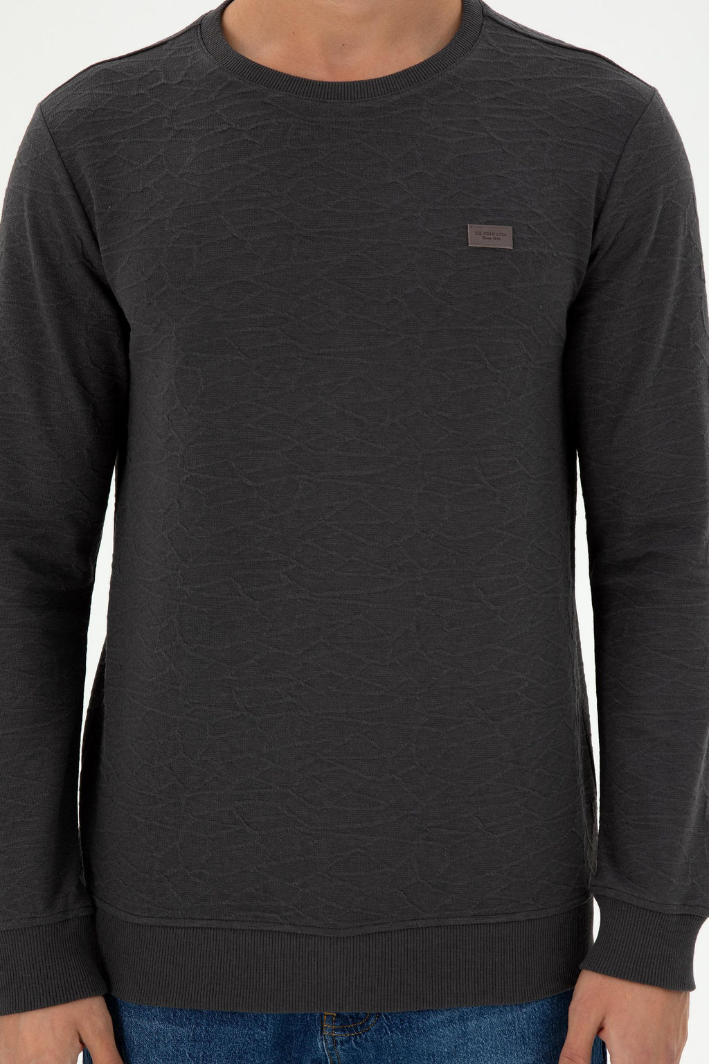 Мужской свитшот антрацитового цвета Неожиданная скидка в корзине - U.s. polo assn фото 6