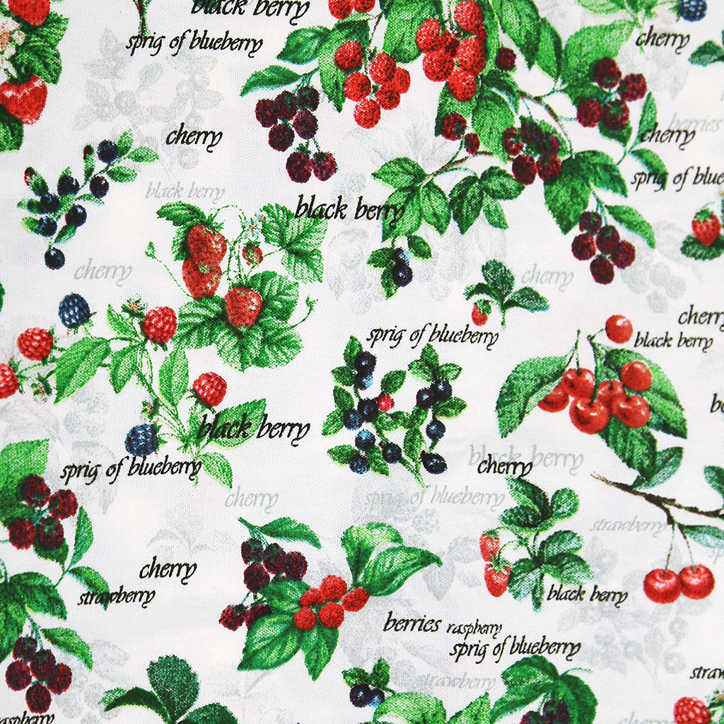 Ягодное ассорти Скатерть 180х145см, длина стола до 140см, на 6 персон, хлопок Премиум 186г/м2, 100%, Домашняя мода (Россия)  фото 2