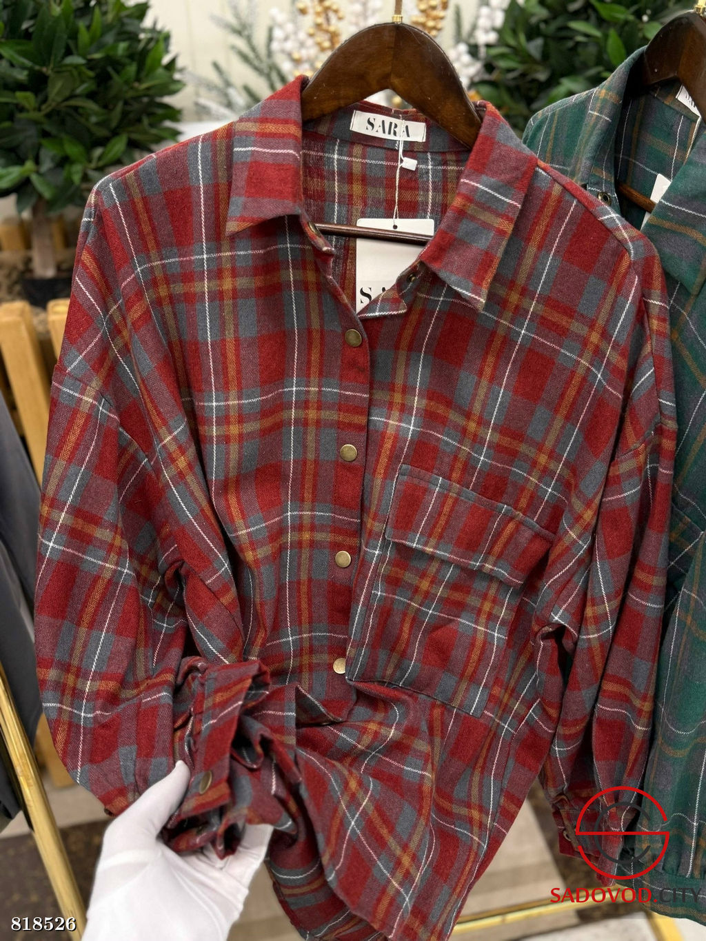 Рубашка женская на пуговицах