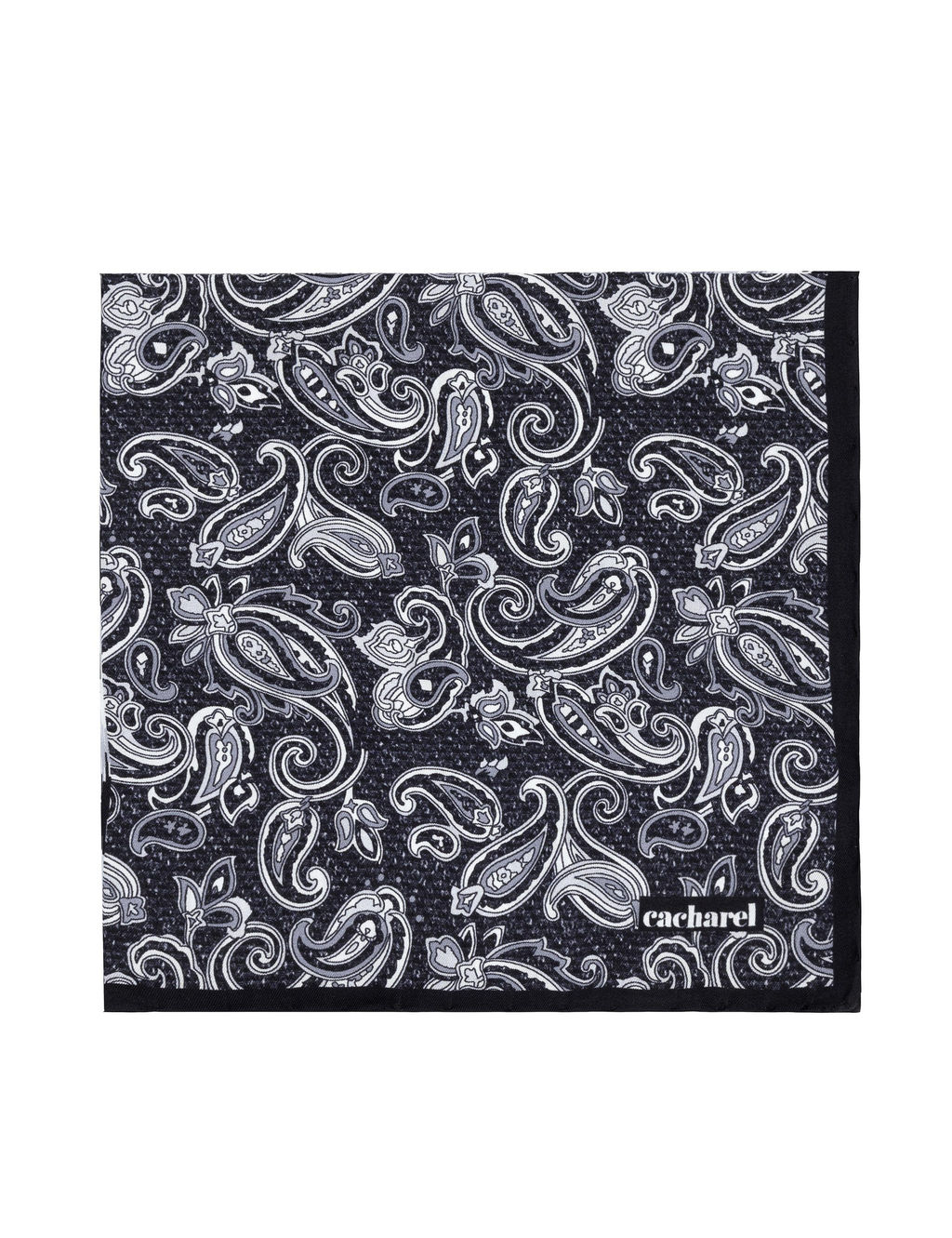 Черный шелковый платок - Cacharel фото 2