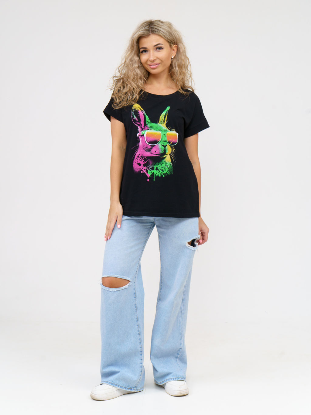 911 Футболка "Черный/заяц"