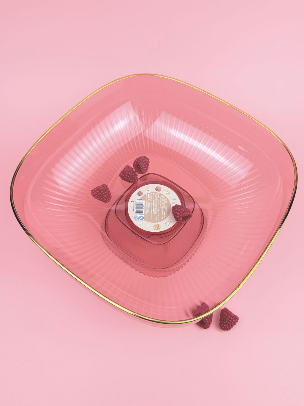 Ваза на ножке 23см (пластик) цвет микс OLS-033А-43