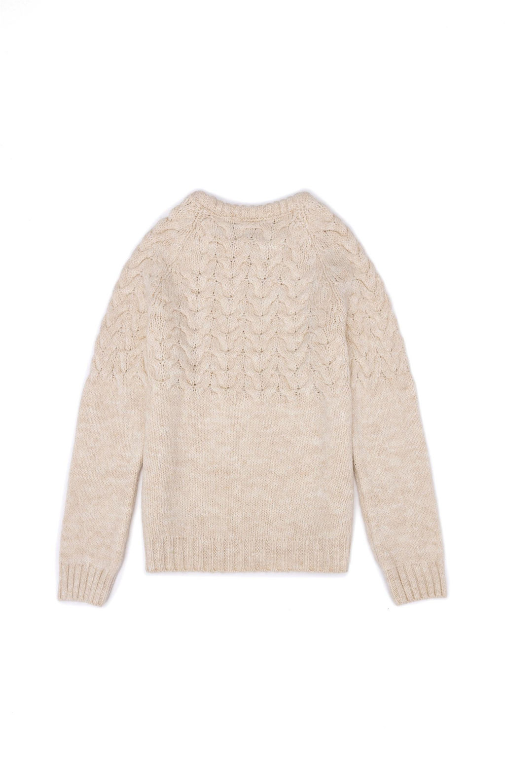 U. S. Polo Assn Кремовый меланжевый свитер для девочек с круглым вырезом - U.s. polo assn фото 14