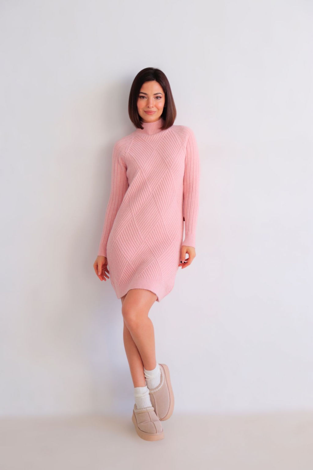 Martichelli Платье вязаное розовое  фото 14