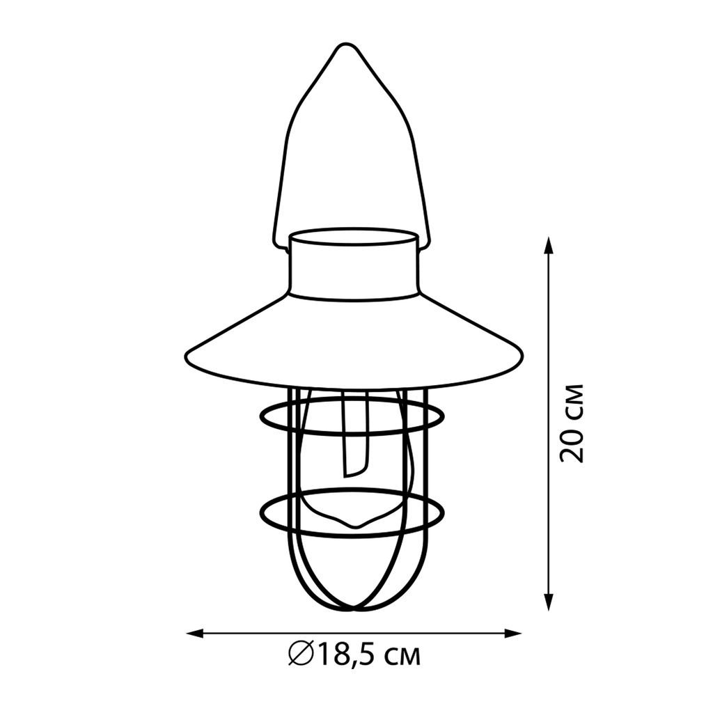 USL-S-280/PT200 VINTAGE LANTERN Садовый светильник на солнечной батарее Винтажный фонарь. Подвесной. 1 филаментная лампа. Теплый белый свет. 1*ААА Ni-Mh аккумулятор в/к. IP44. TM Uniel - Volpe фото 3