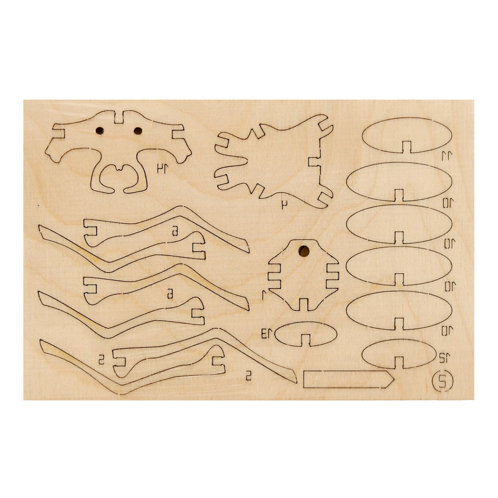 REZARK NIZ-07 Серия Живая природа Пазл 3D 17 элемент. Жук-олень