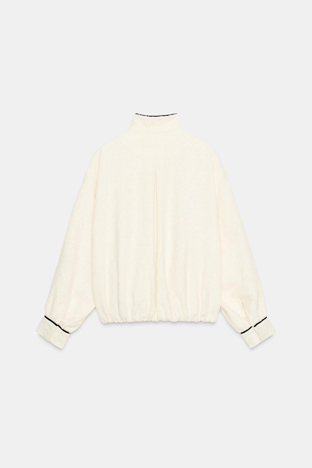 CONTRASTING TRIM BOMBER JACKET - Zara фото 6