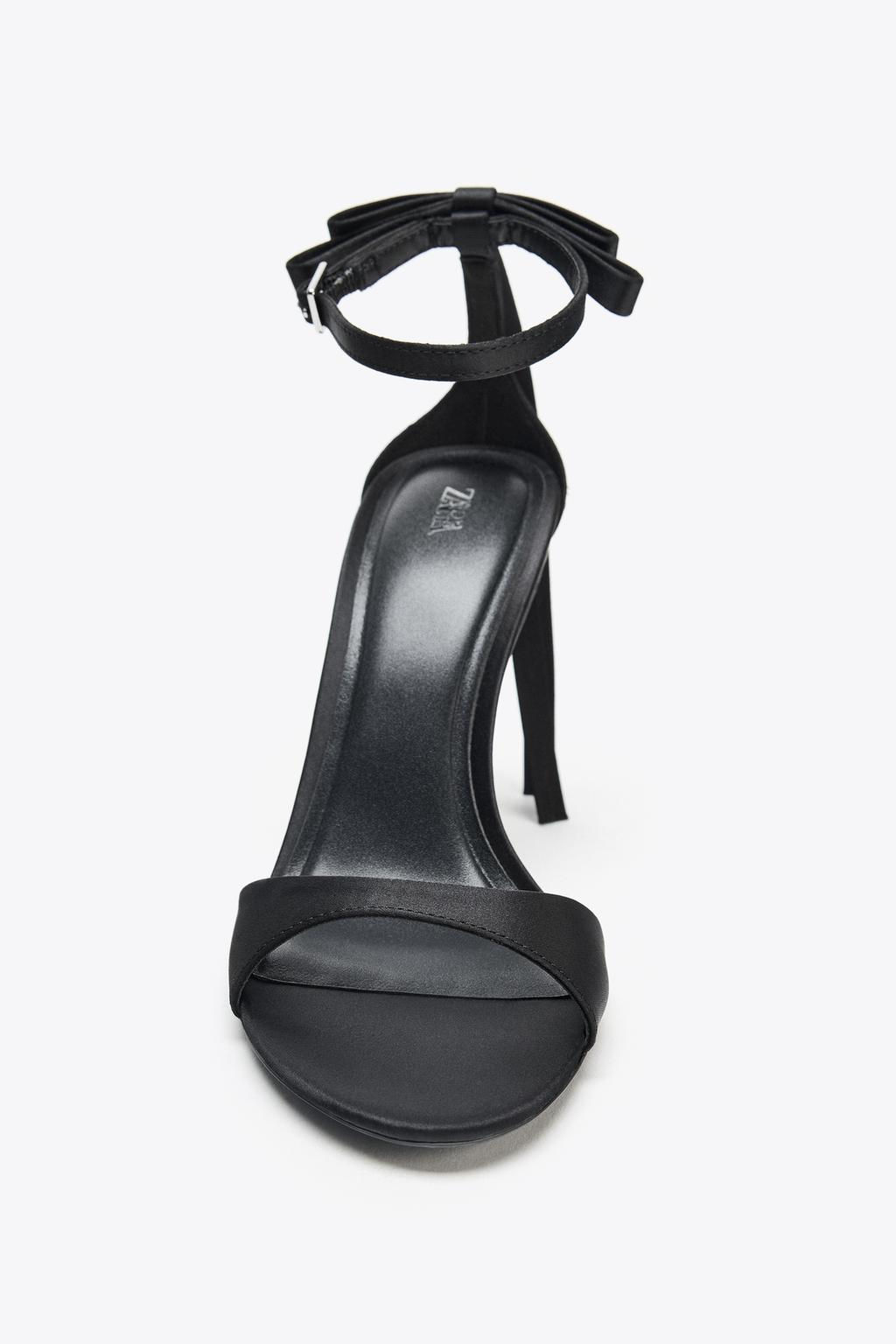 BOW ANKLE STRAP SANDALS - Zara фото 7