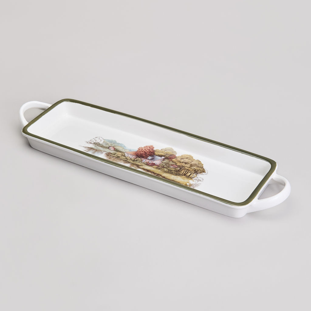 БЛЮДО С РУЧКАМИ LEFARD FAMILY HOUSE ПРЯМОУГ. 42*12*3,5 СМ  фото 8