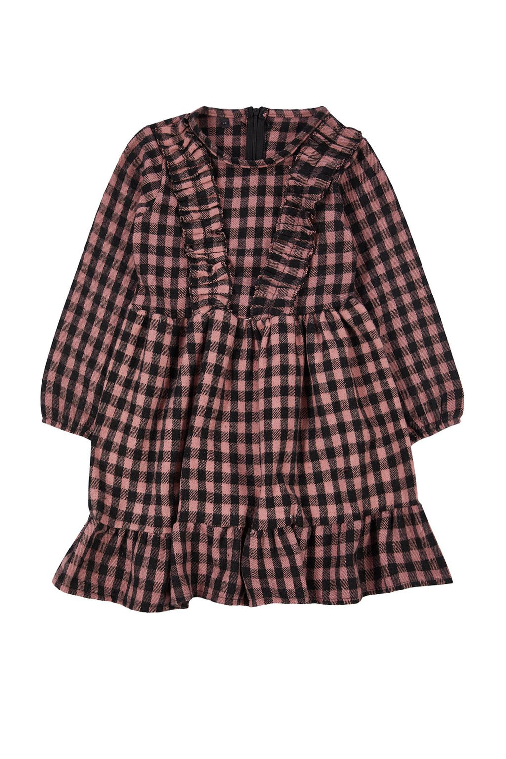 K?rm?z? K?z Cocuk Ekose / Kareli Regular Dokuma Elbise TKDAW25EL00004 - Trendyolmilla фото 10