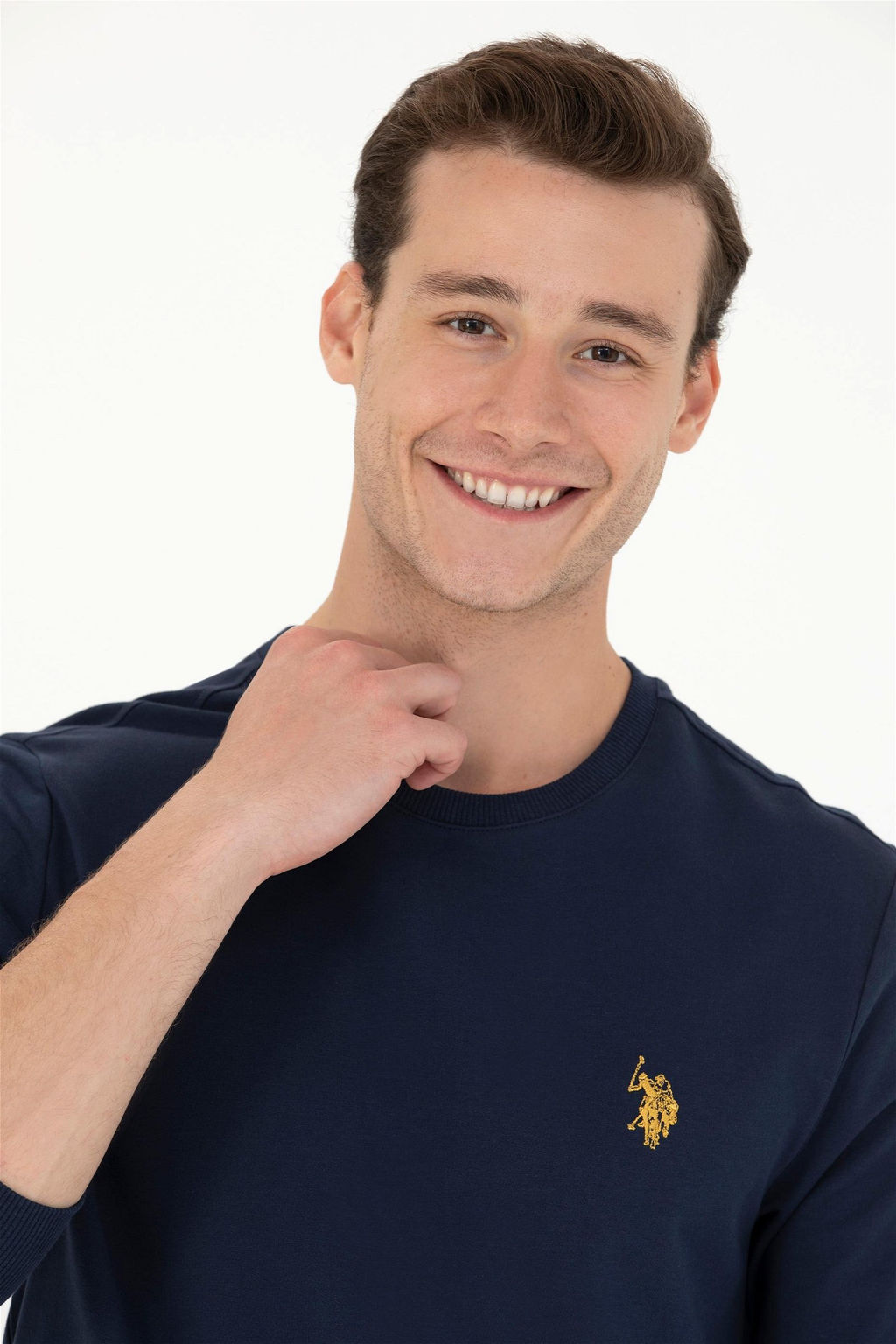 U. S. Polo Assn / Мужской темно-синий свитшот с круглым вырезом - U.s. polo assn фото 2