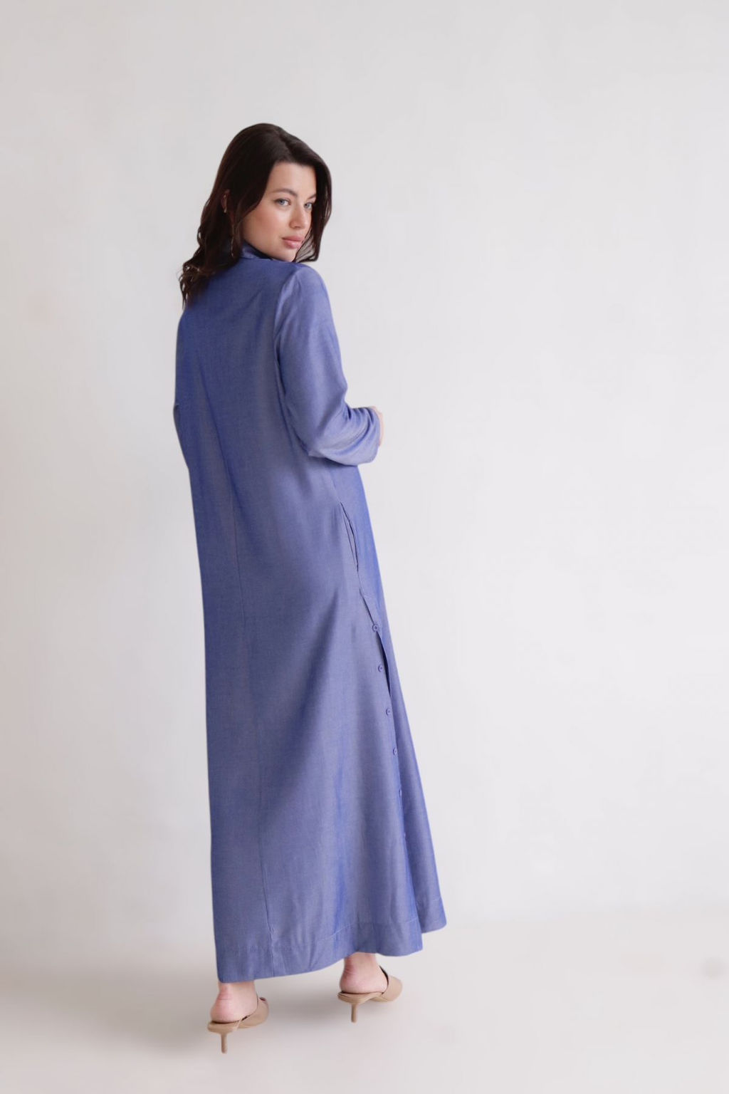 Martichelli Платье сине-голубое  фото 3