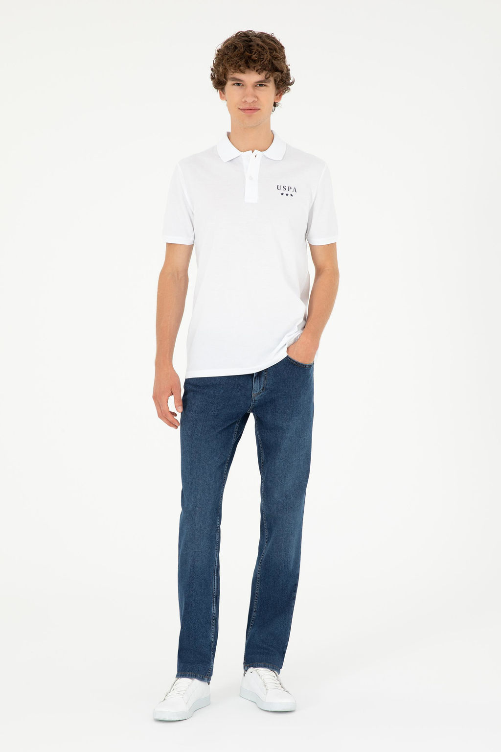 Футболка U.S. Polo Assn белая хлопок  фото 4