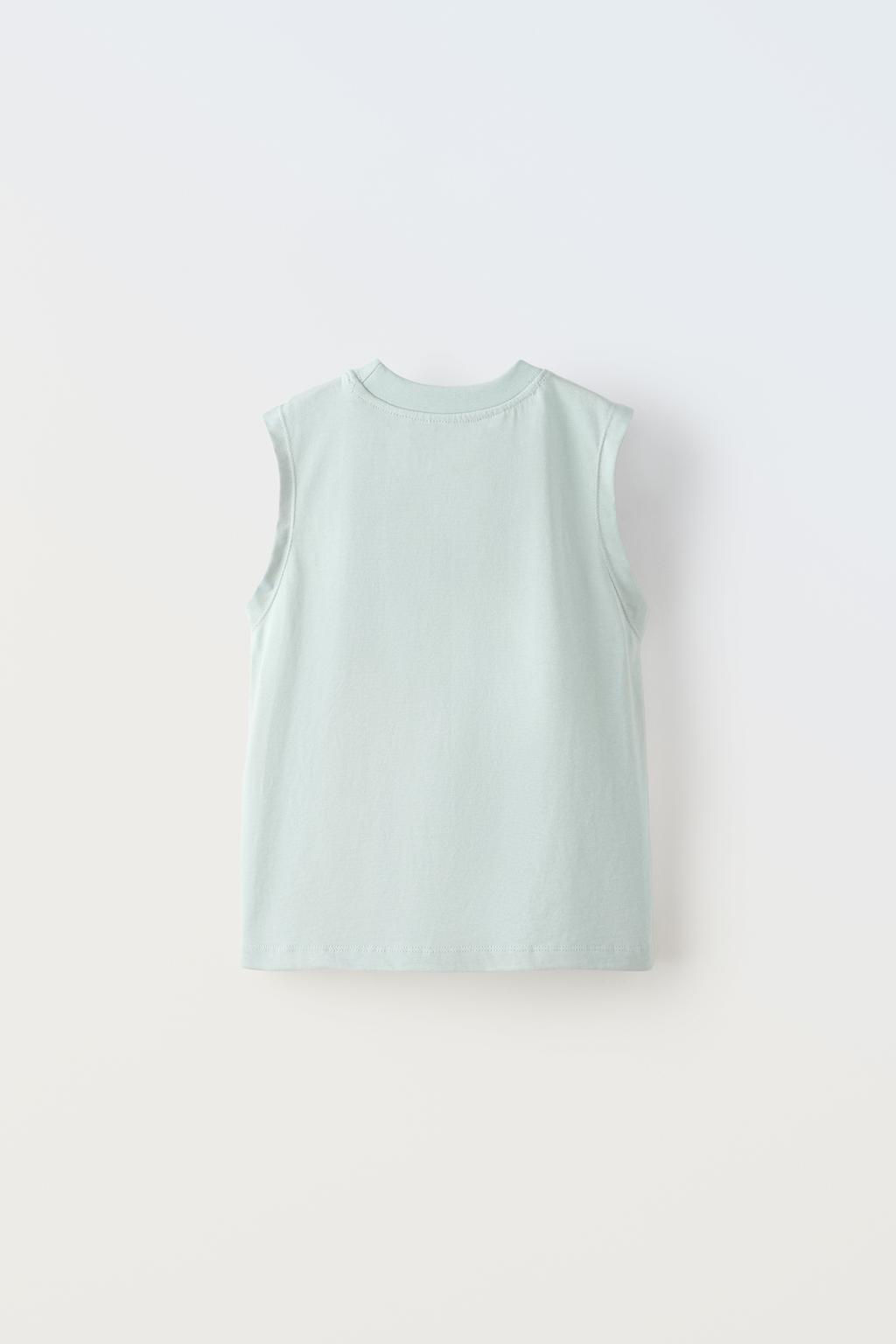 PAMUKLU ISLEMELI T-SHIRT VE BERMUDA SORT TAKIMI - Zara фото 7