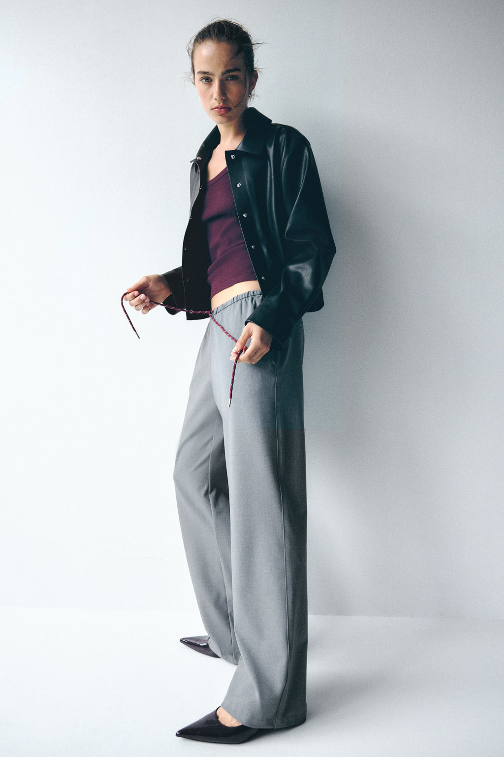 Pantal?n con cord?n de ajuste - H&m фото 8