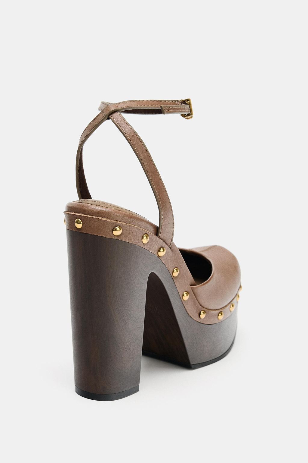 LEATHER PLATFORM SHOES - Zara фото 10