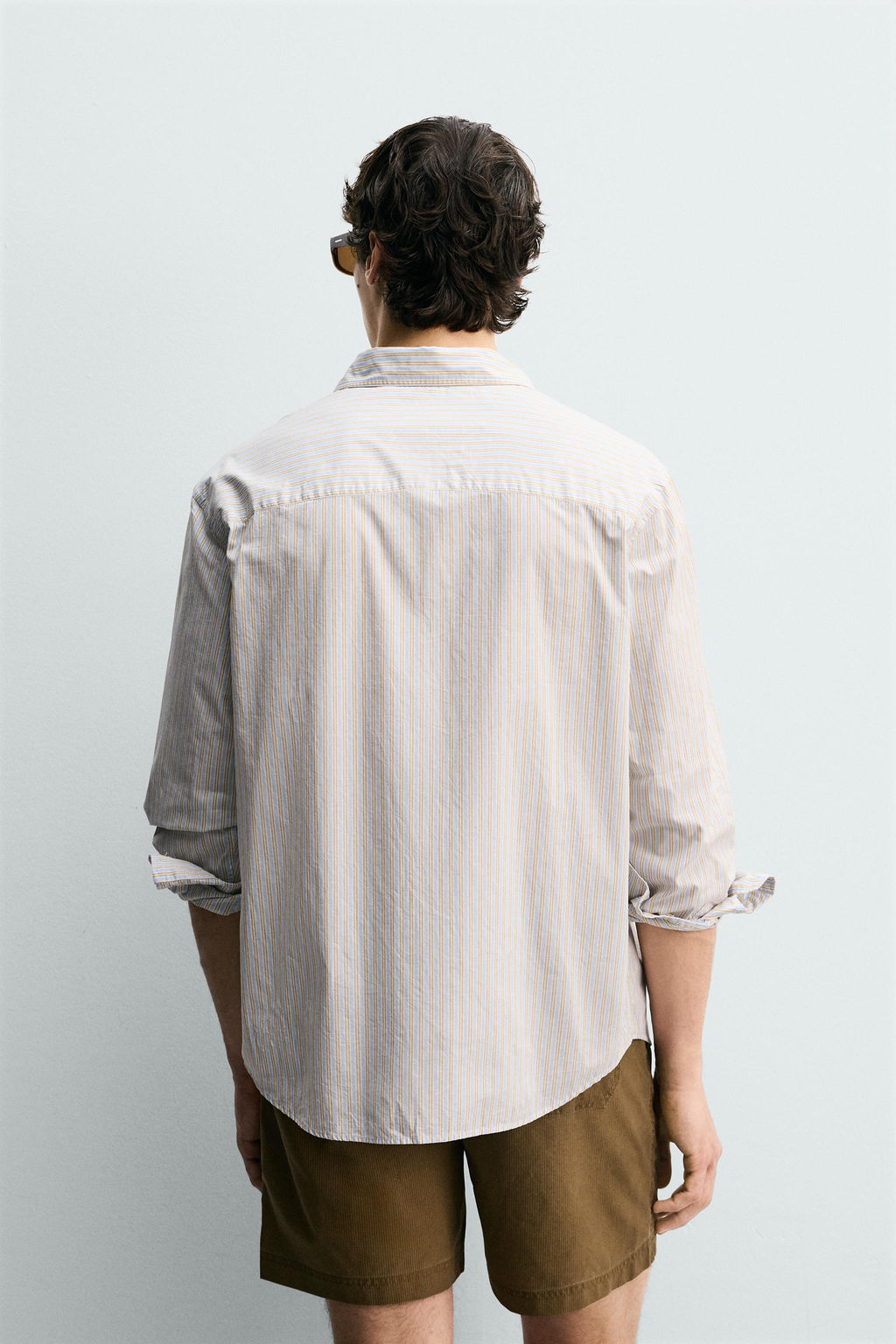 CAMISA REGULAR FIT RAYAS / Rayas marrones - Zara фото 3