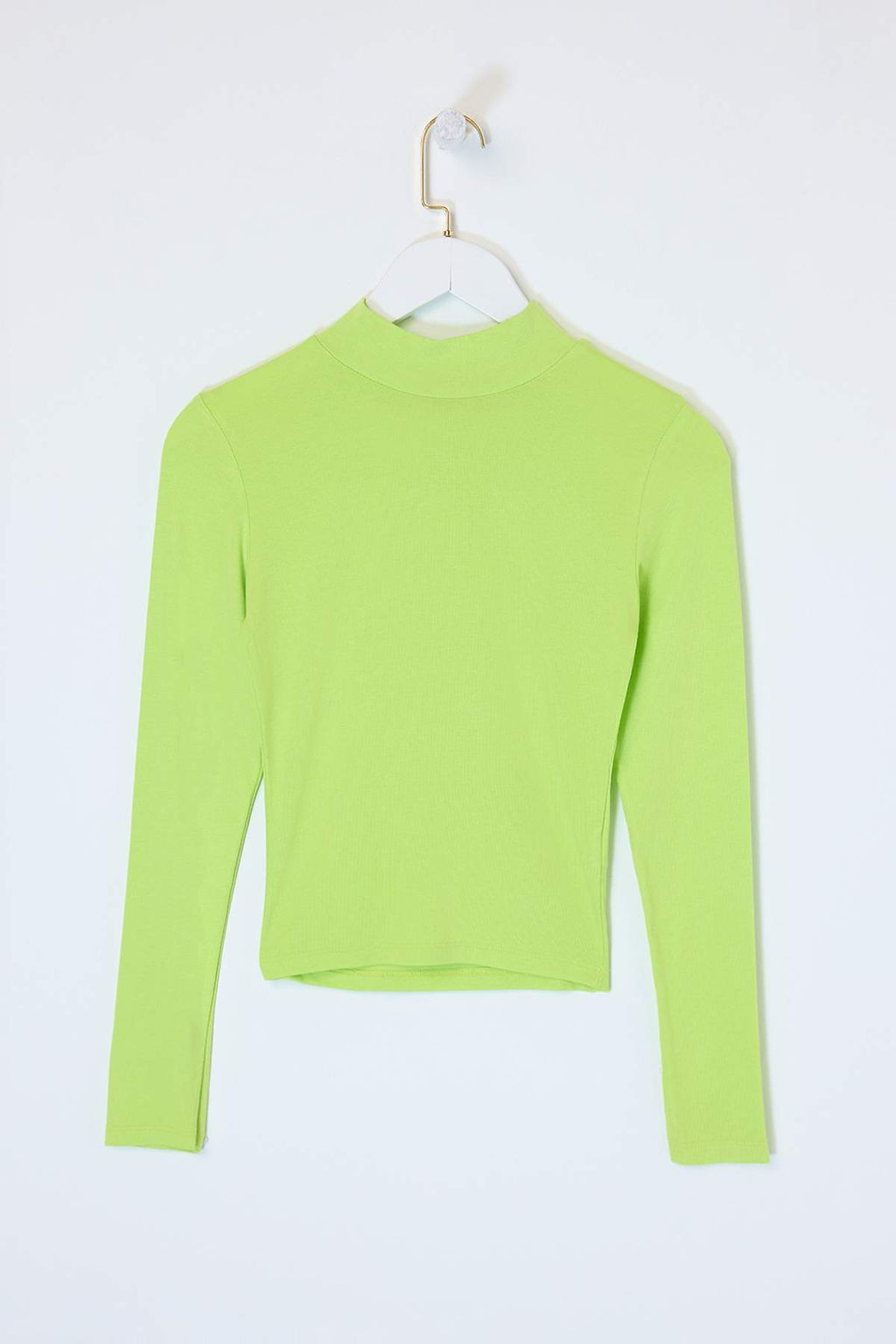 F?st?k Yesil Duz Fitted Asimetrik Yaka Kolsuz Aksesuar Detayl? Esnek Orme Bluz TWOSS26BZ00352