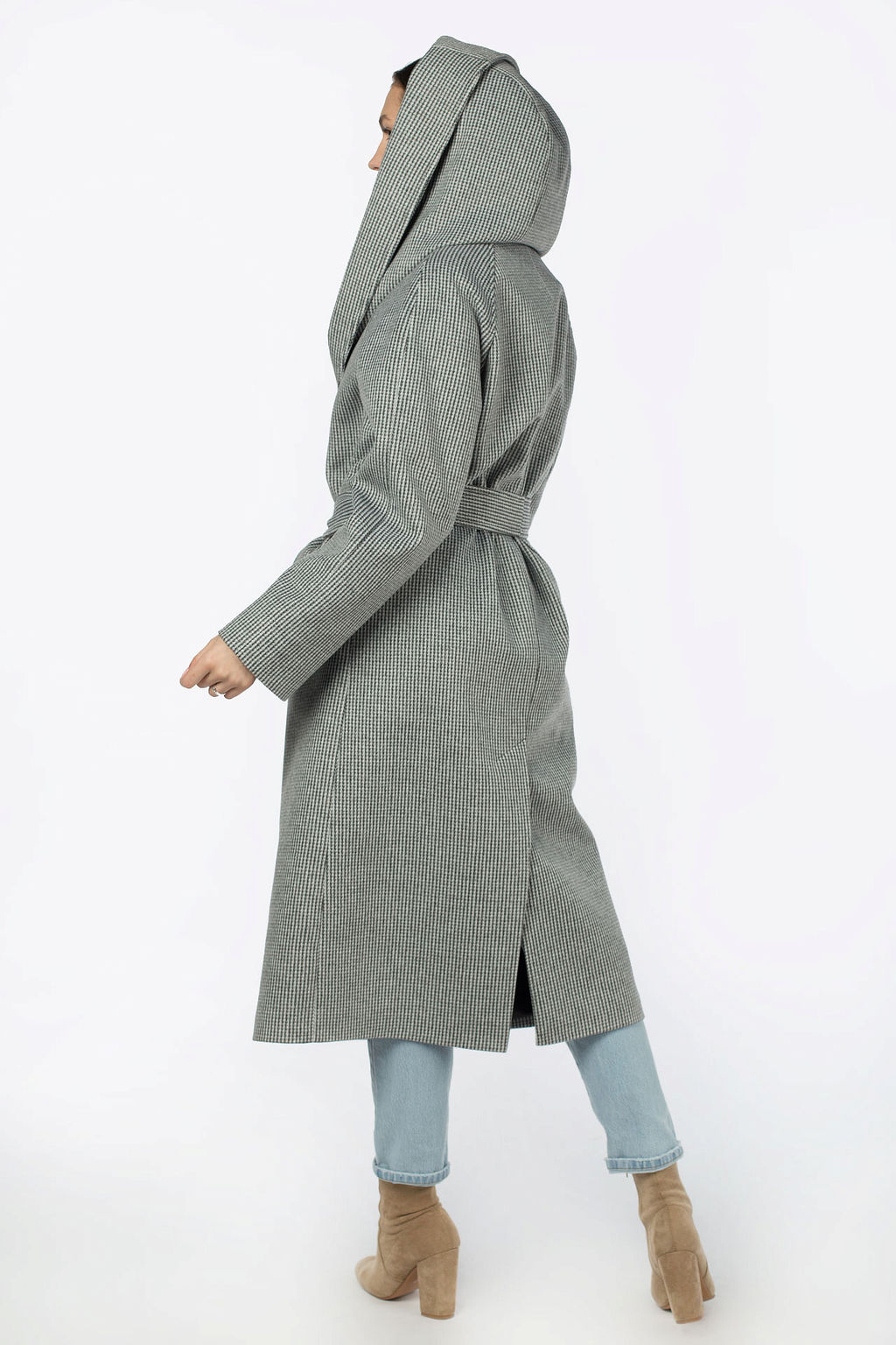 Пальто женское демисезонное (пояс) - El podio фото 4