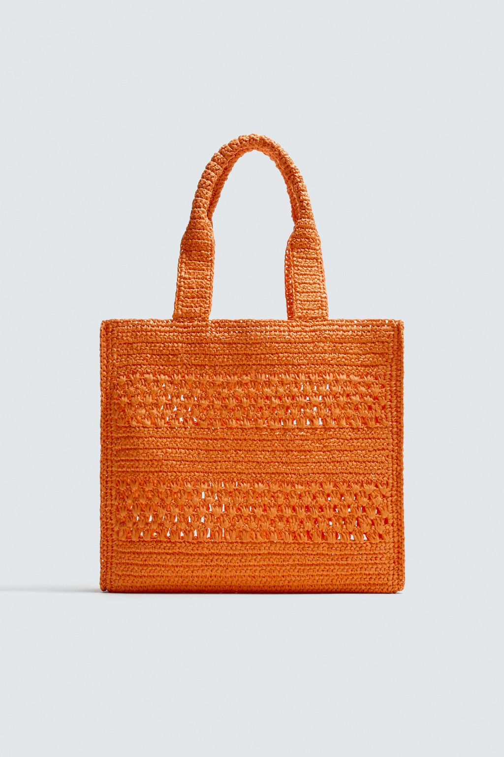 BOLSO SHOPPER TRENZADO / Blanco Crudo - Zara фото 3