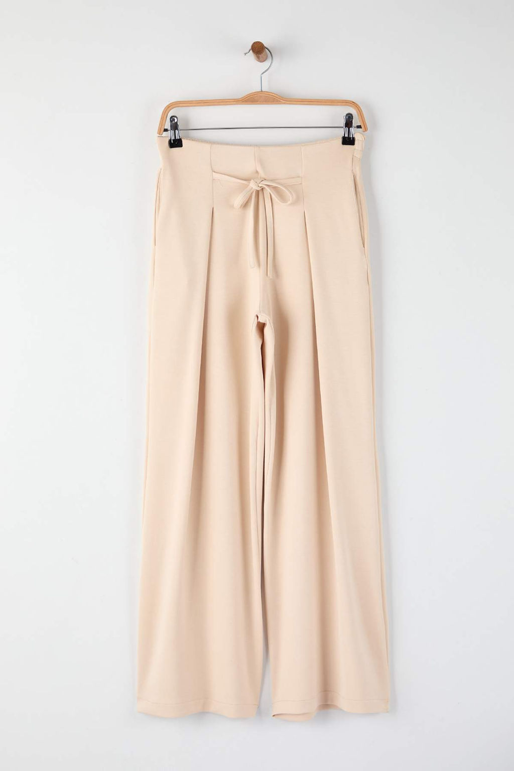 Lacivert Wide Leg umusak Kumasl? Pilili Esnek Orme Pantolon TWOAW26PL00138 - Trendyolmilla фото 5