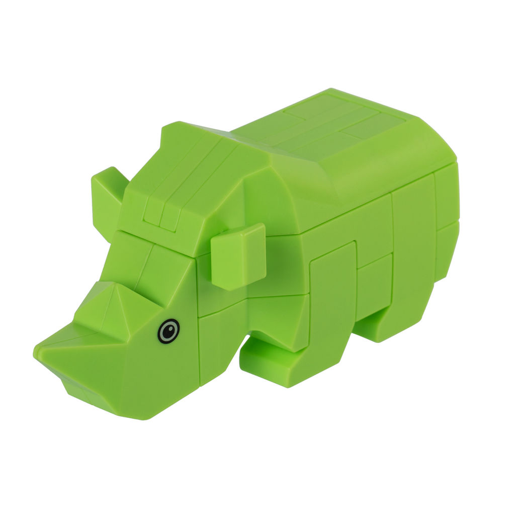 DELFBRICK DLK-25 Головоломка 1 шт 01_Носорог 10 элемент