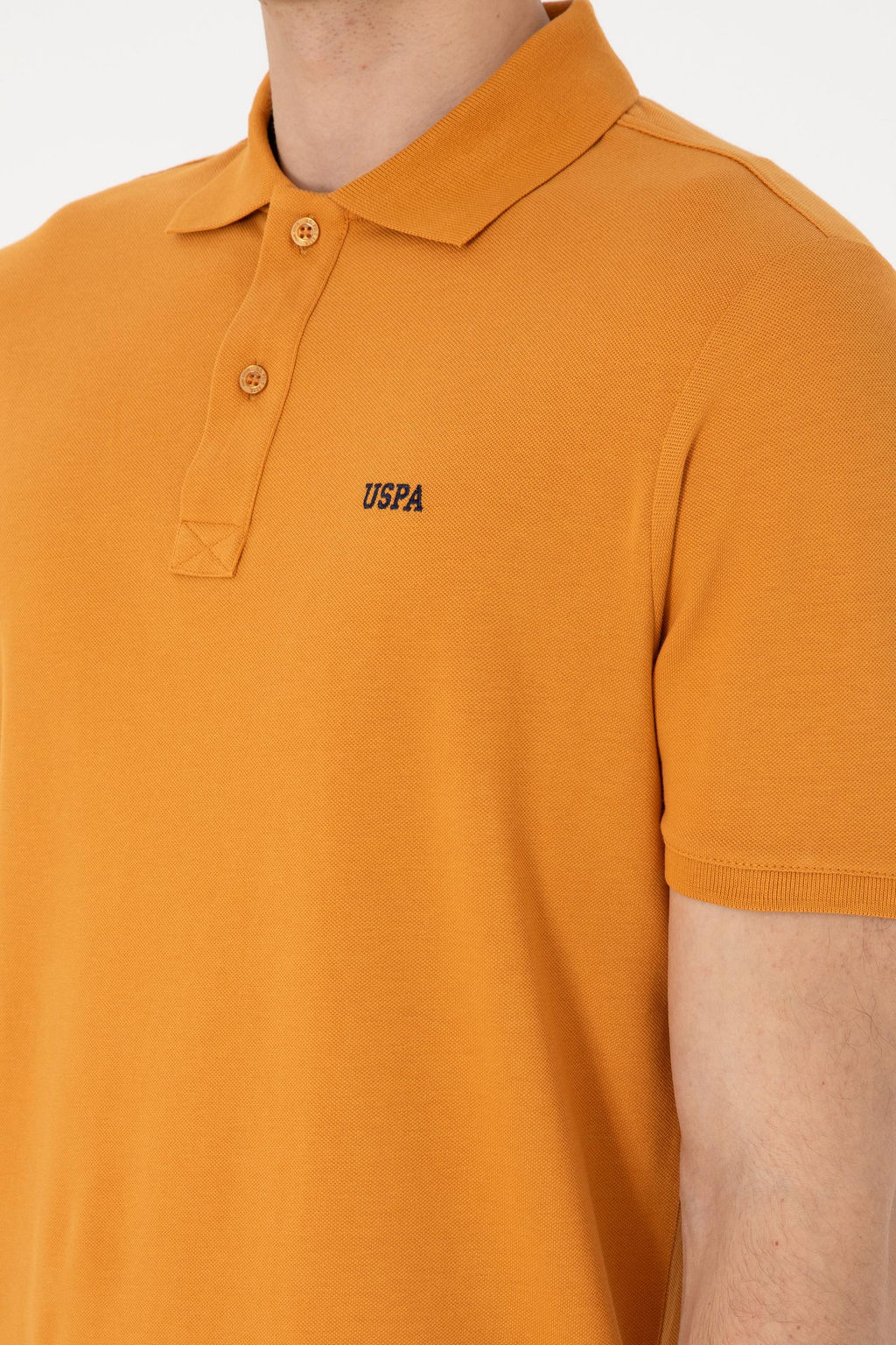 Erkek Regular Fit Polo Yaka Hardal Basic Ti__rt Sepette S_rpriz _ndirim - U.s. polo assn фото 7