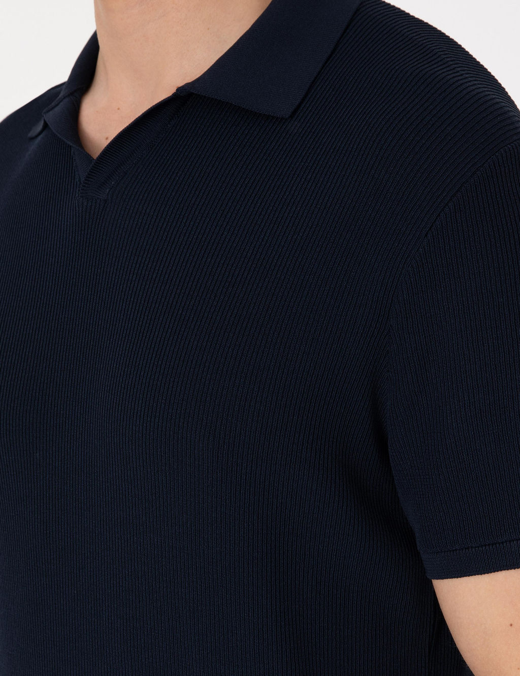 Lacivert Slim Fit Polo Yaka Triko Ti__rt - Pierre cardin фото 7