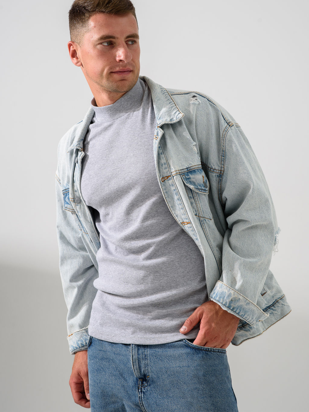 Водолазка кашкорсе Хлопок 95%, лайкра 5% (стойка) - Оптима фото 7