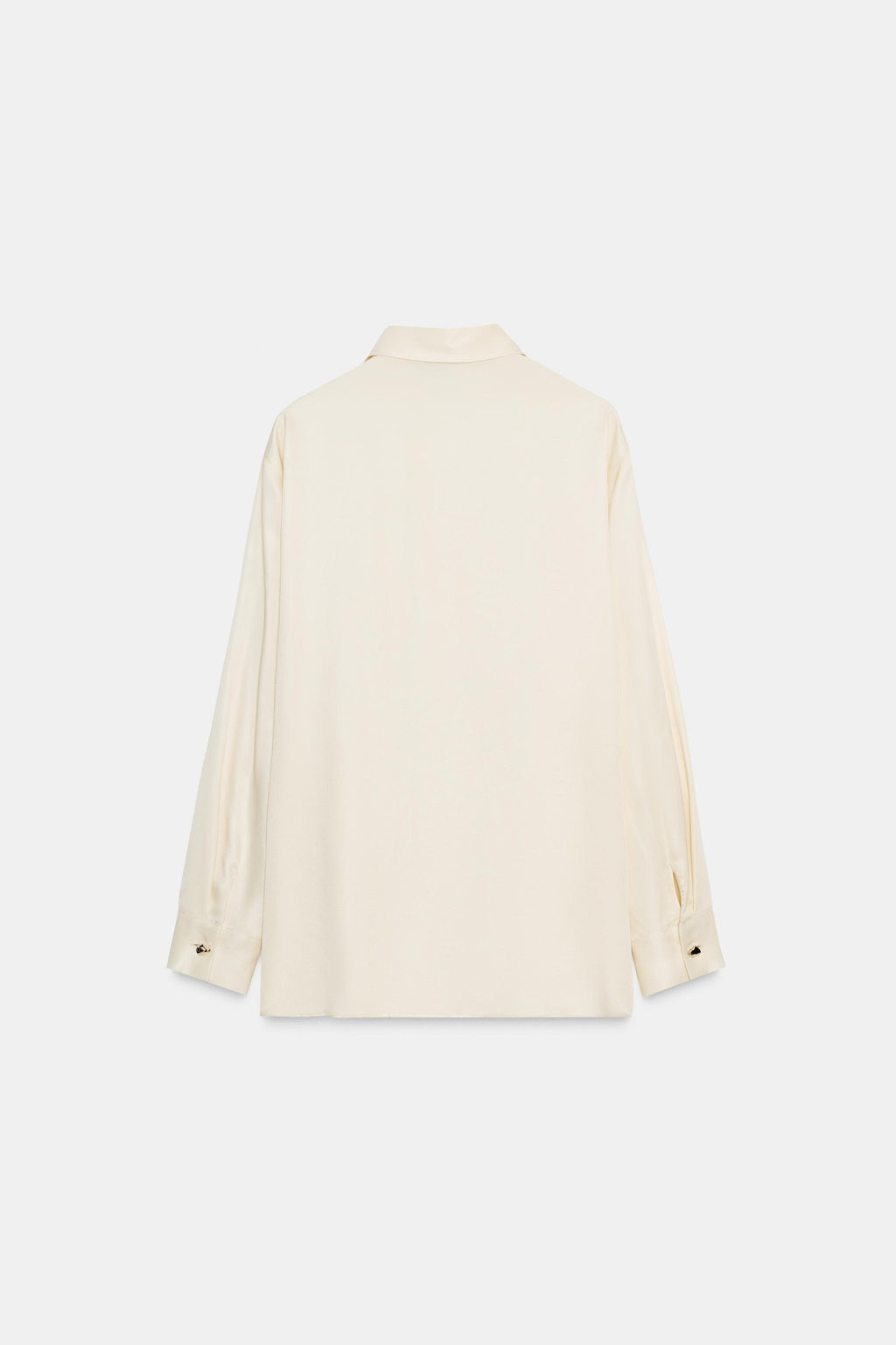 SATIN SHIRT WITH CROSSOVER DETAIL - Zara фото 7