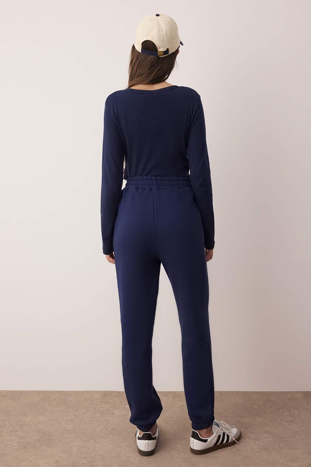 Lacivert Loose Jogger Kal?n Ici Polarl? Orme Esofman Alt? Pantolon TWOAW23EA00151 - Trendyolmilla фото 4