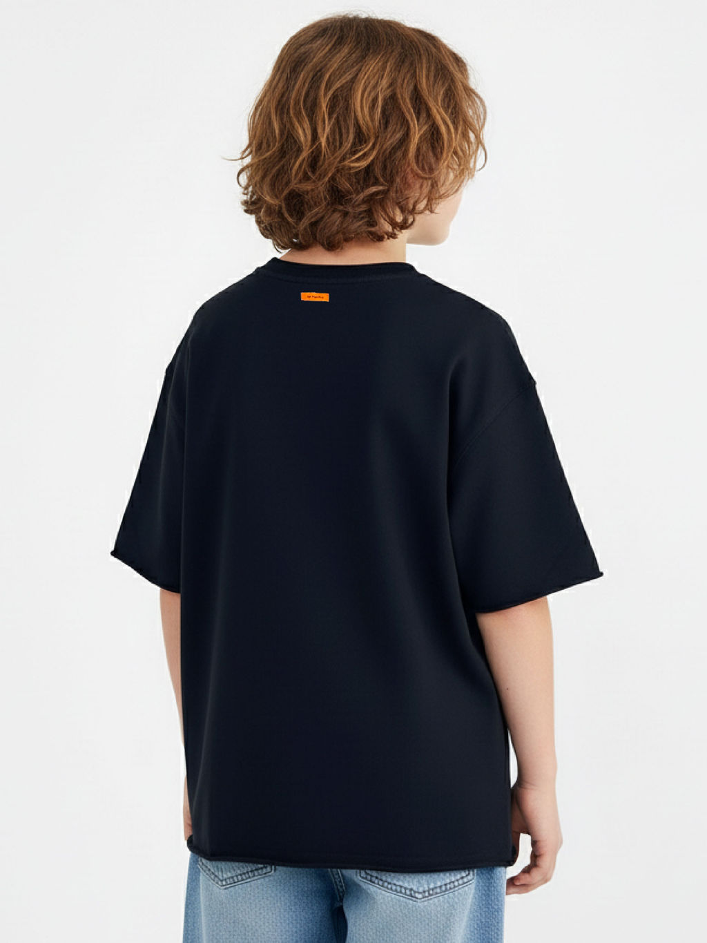 Футболка из футера 22-7704 черный - Mini maxi фото 3