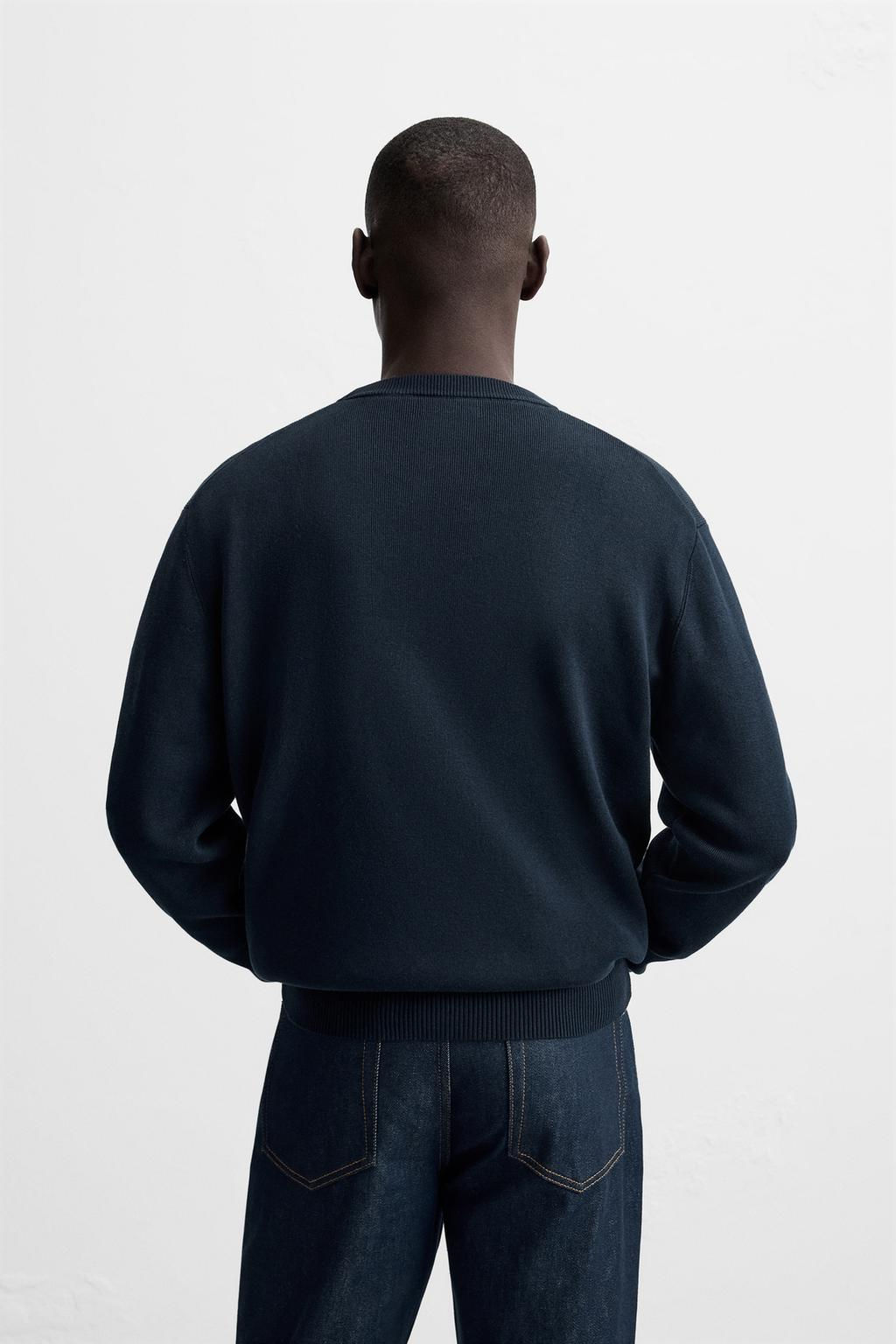 TEXTURED COTTON - MODAL SWEATER - Zara фото 3