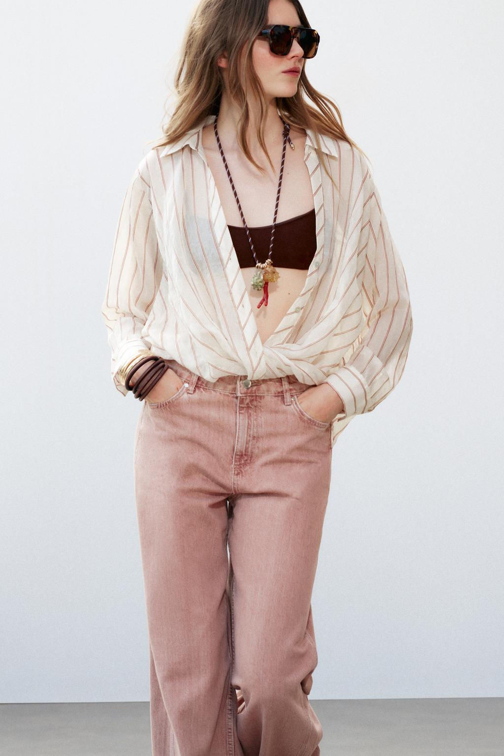 Z1975 WIDE-LEG MID-RISE JEANS - Zara фото 2