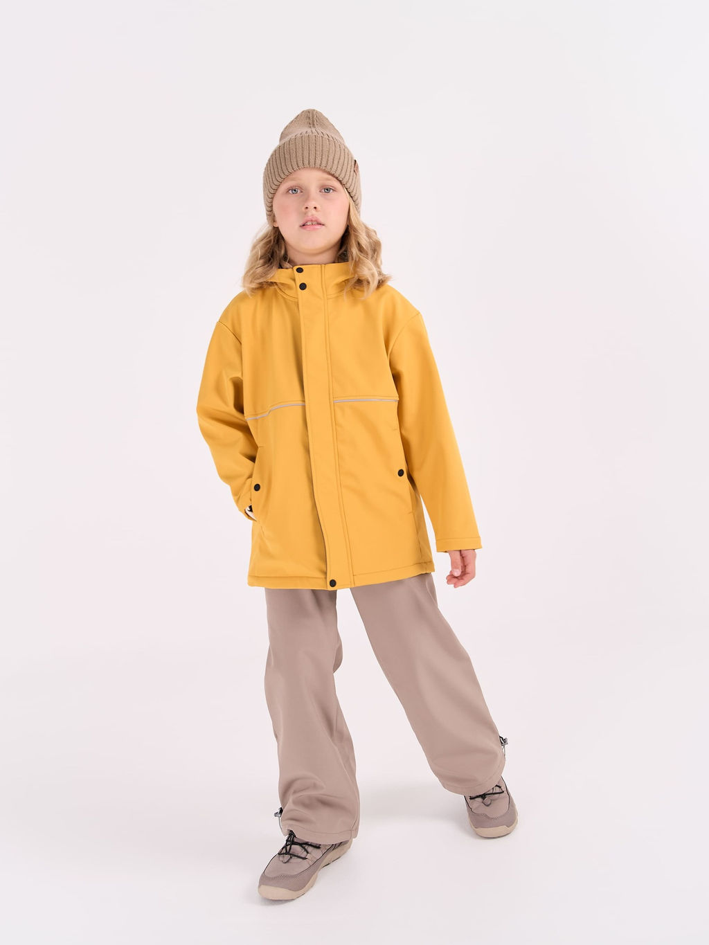 Куртка Softshell демисезонная Горчица 7+ - Bungly фото 11