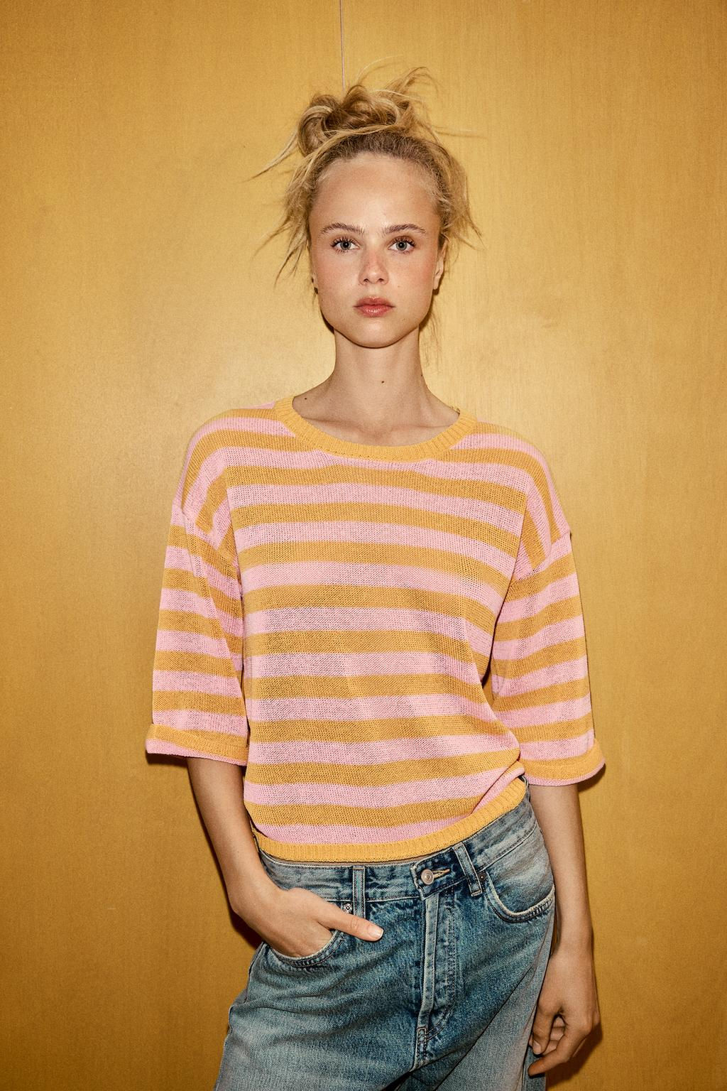 STRIPED KNIT TOP - Zara фото 9