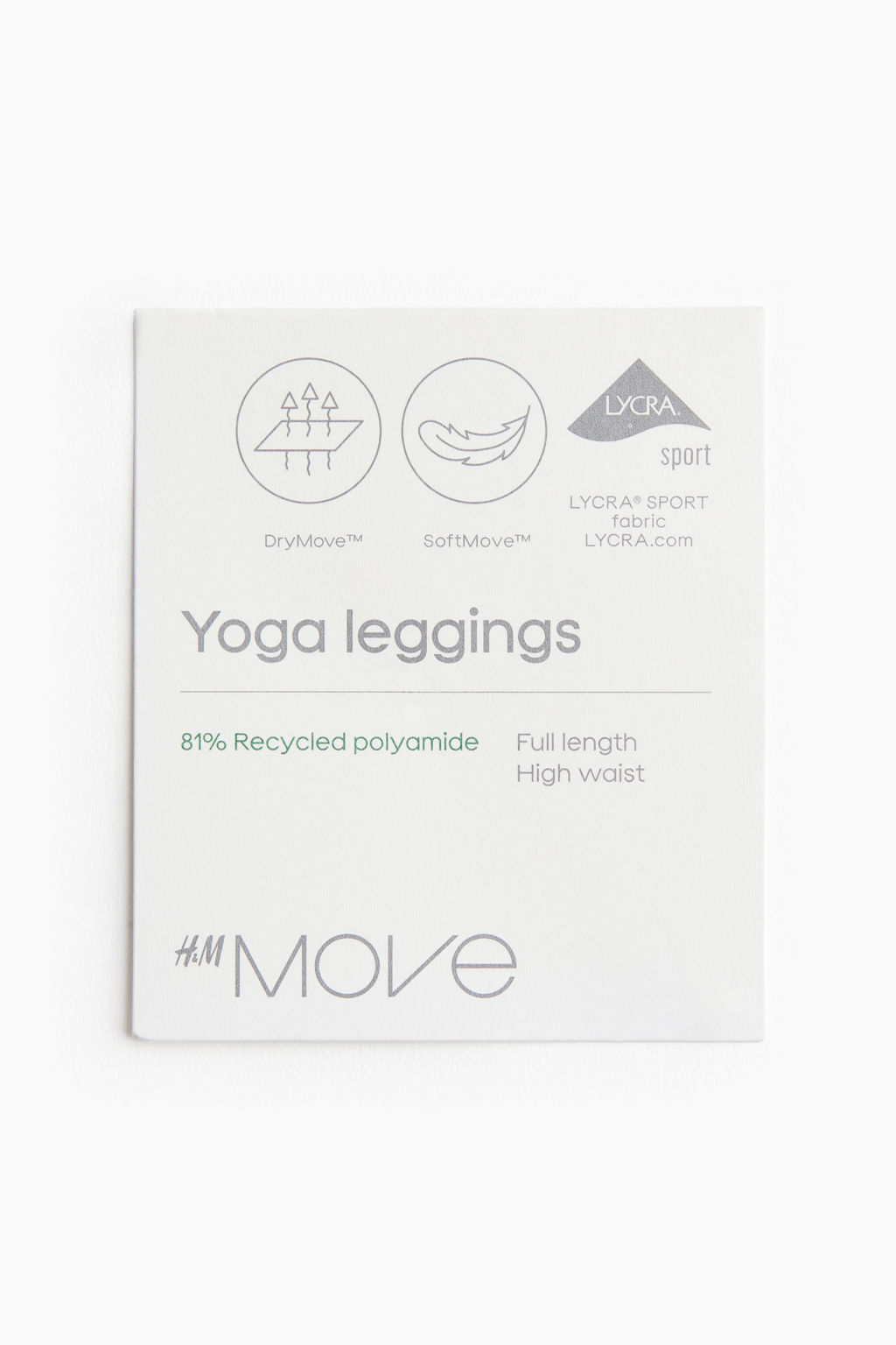 Leggings de yoga con SoftMove Lycra® - H&m фото 8