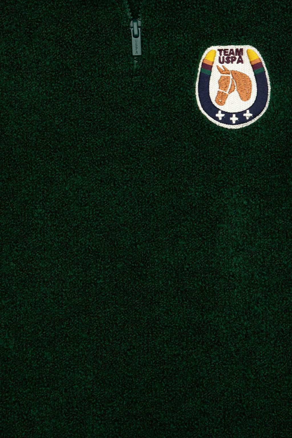 Erkek _ocuk Ye_il Yar_m Fermuarl_ Kazak - U.s. polo assn фото 3