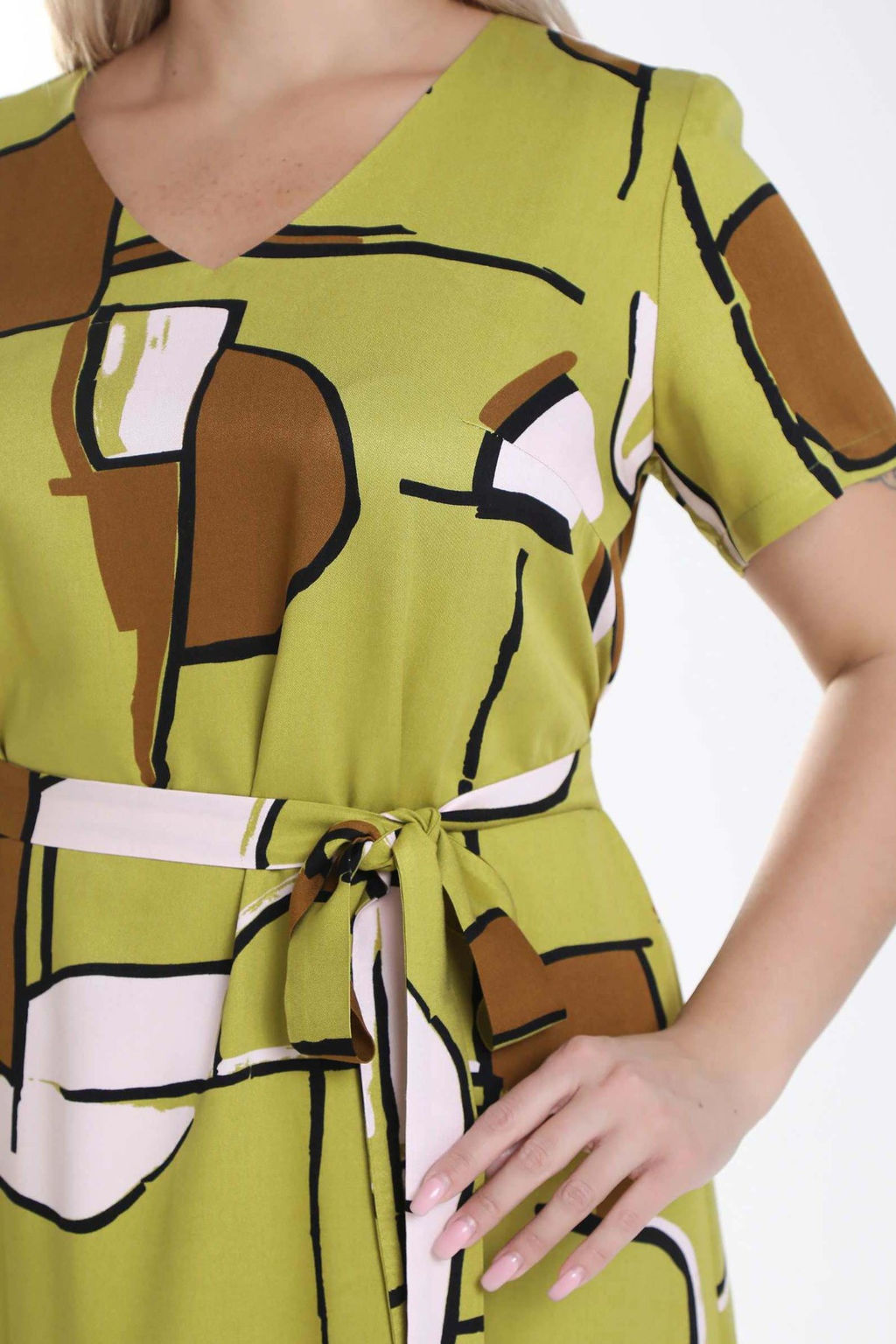 Платье П-2230/2 Цвет:оливковый - Леди агата фото 8