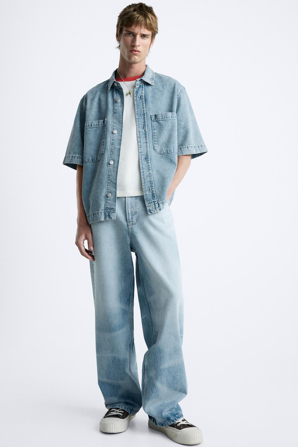 BOXY FIT DENIM GOMLEK - Zara фото 5