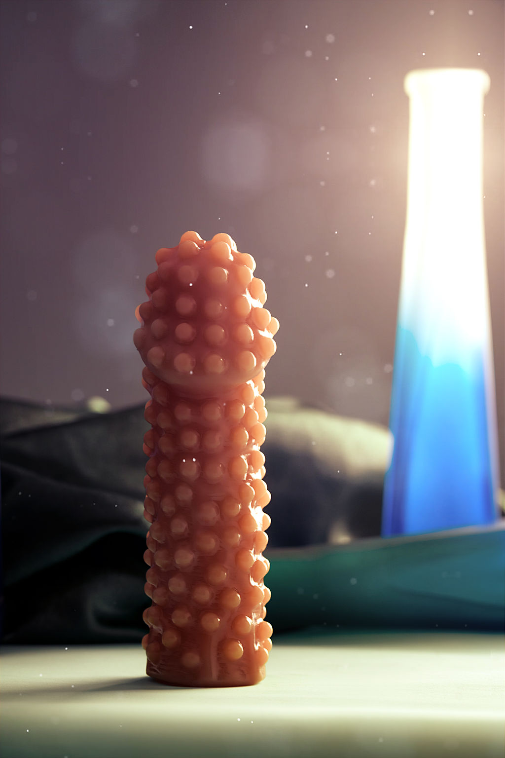 Насадка реалистичная KOKOS EXTREME SLEEVE 10-S с дополнительной стимуляцией, TPE, телесная, 14.7 см