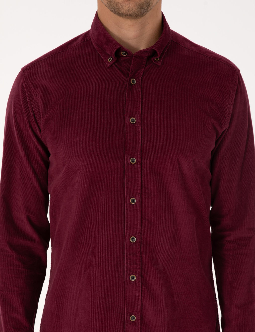Bordo Regular Fit Uzun Kollu G_mlek - Pierre cardin фото 6