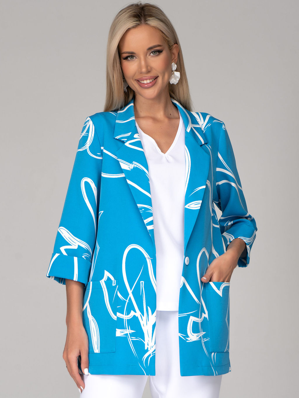 Пиджак Шерри (голубой) - Эльза фото 15