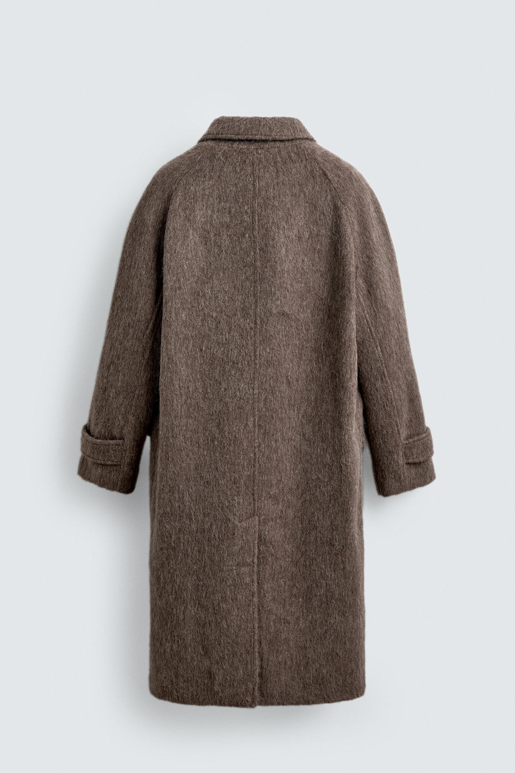 COAT WITH FAUX FUR WOOL BLEND