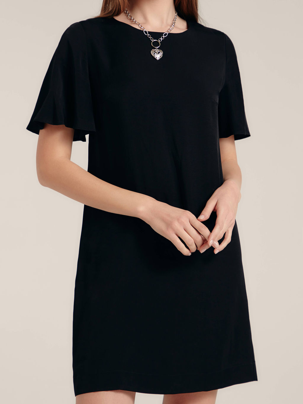 CONTE Платье свободного кроя LPL 1190 из вискозы black black