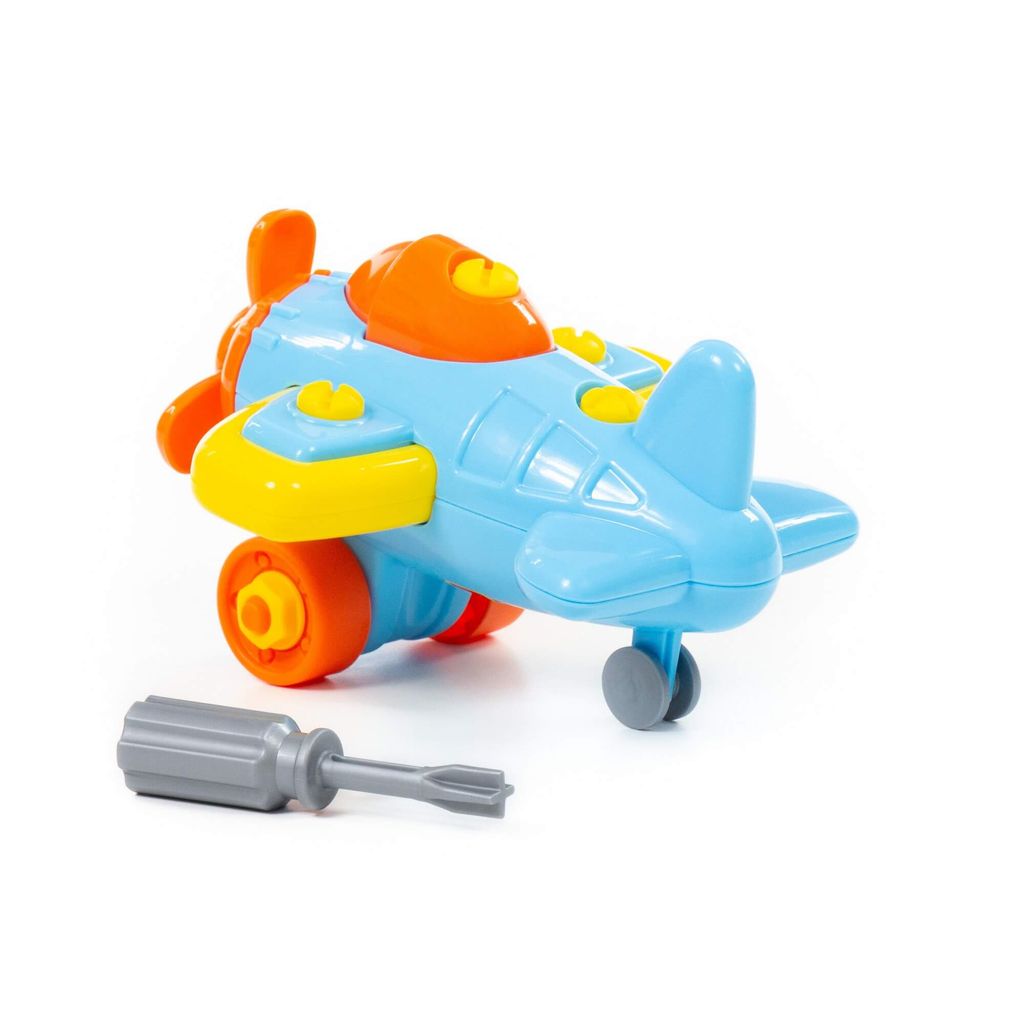 Конструктор-транспорт Самолёт (19 элементов) (в пакете) - Полесье фото 2