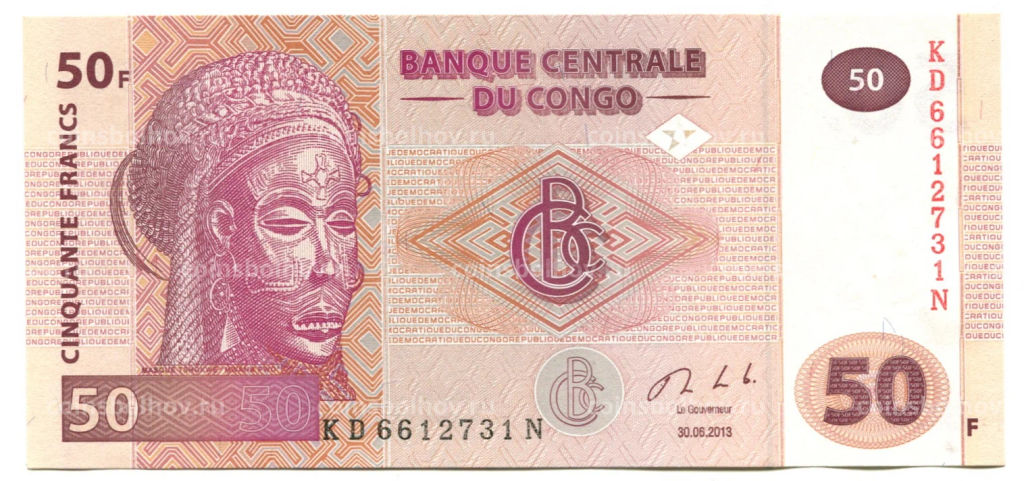 50 франков 2013 года Конго
