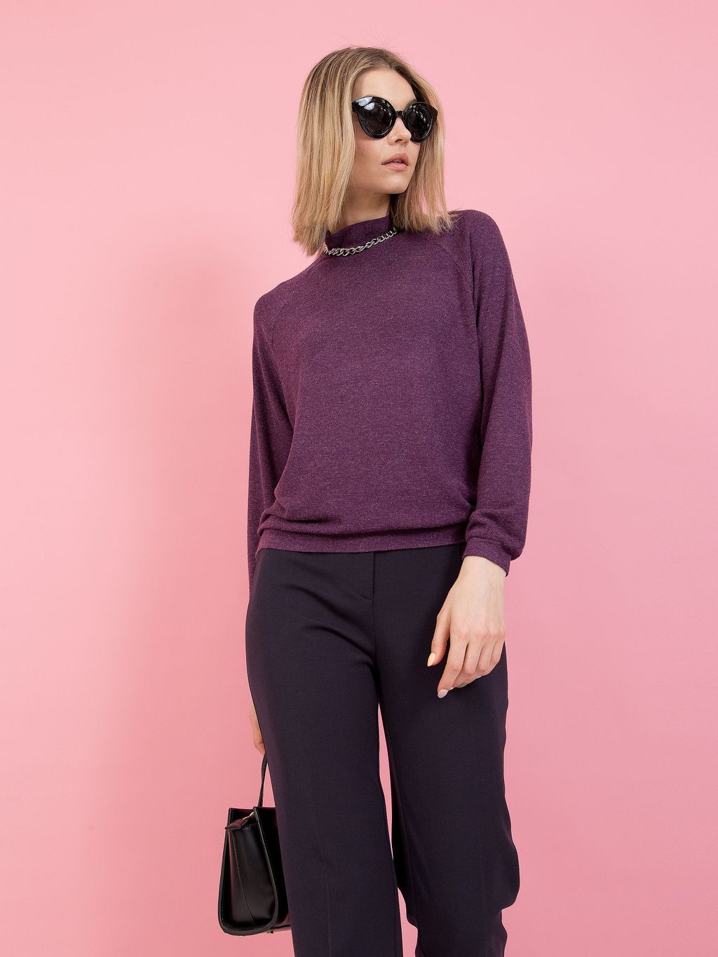 Джемпер PRIZ с рукавом покроя реглан - Stilla фото 18