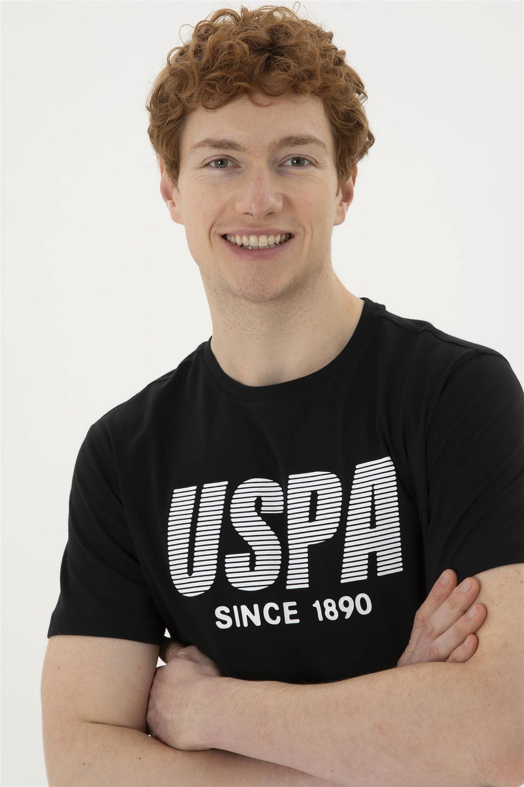 Мужская черная футболка - U.s. polo assn фото 2